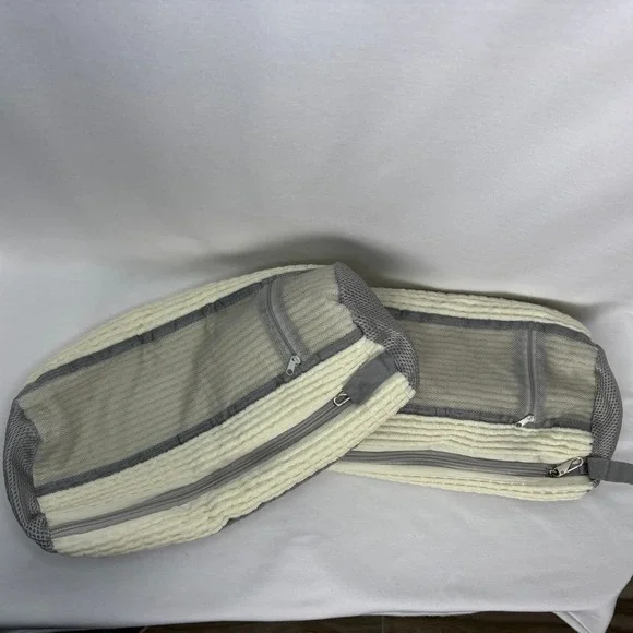 2 Pcs Shoe Wash Laundry Bags Washing Machine Textured Fabric Reusable - Picture 2 of 9